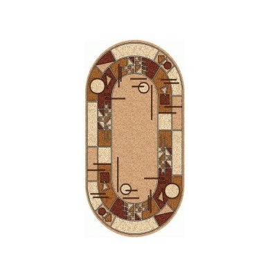 Ковер ткан Золушка 1,5*2,05м, сорт 1 овал